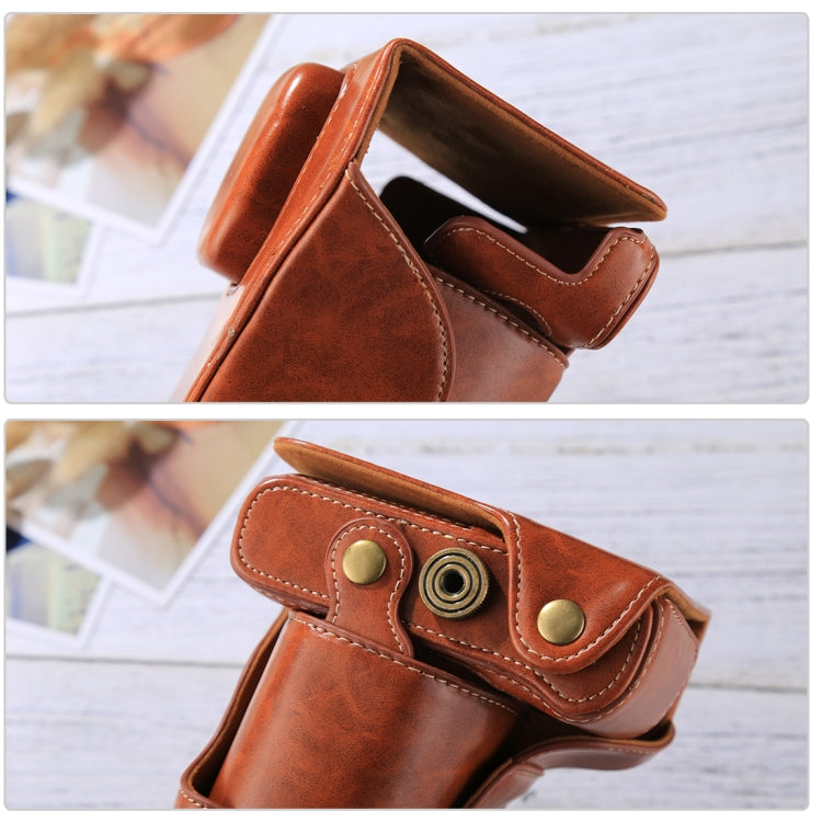 Full Body Camera PU Leather Case Bag with Strap for FUJIFILM XT10 / XT20 (16-50mm / 18-55mm Lens)(Brown) by buy2fix