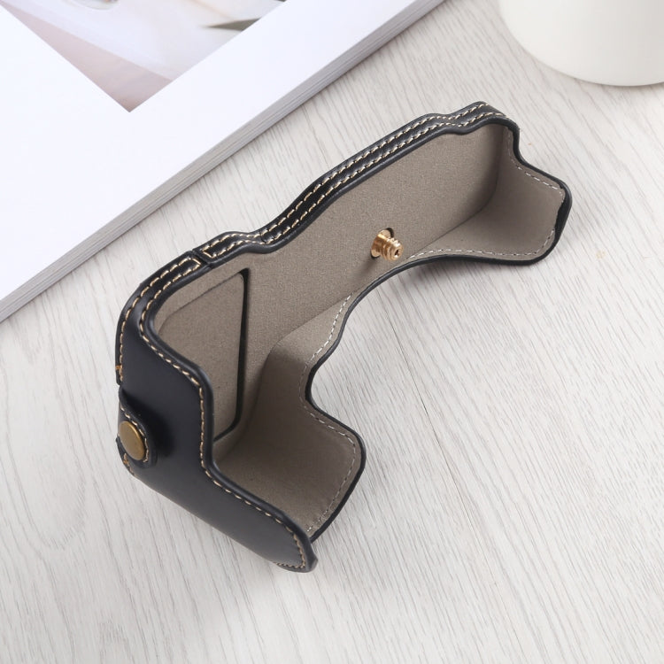 1/4 inch Thread PU Leather Camera Half Case Base for Nikon Z6 / Z7 (Black) by buy2fix