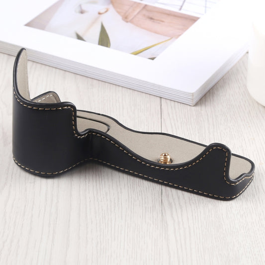 1/4 inch Thread PU Leather Camera Half Case Base for Canon EOS R (Black) by buy2fix