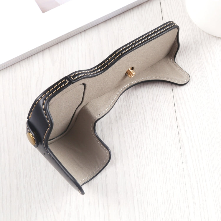 1/4 inch Thread PU Leather Camera Half Case Base for Canon EOS R (Black) by buy2fix