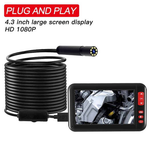 P20 4.3 Inch Screen Display HD1080P Inspection Endoscope with 8 LEDs, Length: 2m, Lens Diameter: 8mm, Hard Line by buy2fix