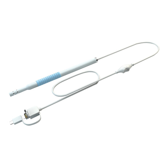 I98 1.3 Million HD Visual Earwax Clean Tool Endoscope Borescope with 6 LEDs, Lens Diameter: 5.5mm (Blue) by buy2fix