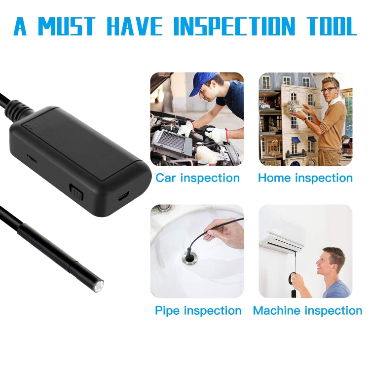 F220 5.5mm HD 5.0MP WIFI Endoscope Inspection Camera with 6 LEDs, Length: 10m by buy2fix