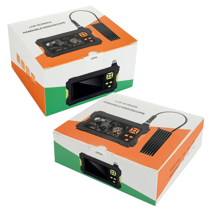 P30 5.5mm IP67 Waterproof 4.3 inch HD Portable Endoscope Hard Cable Industrial Endoscope, Cable Length: 10m(Blue) by buy2fix