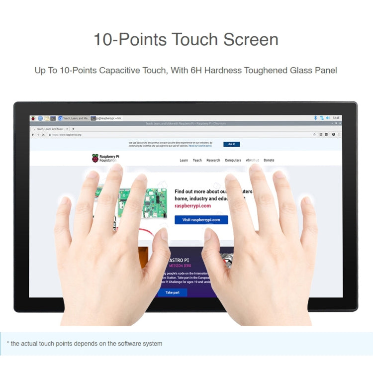 WAVESHARE Mini-Computer Powered by Raspberry Pi CM4 Touch Screen(EU Plug) by WAVESHARE