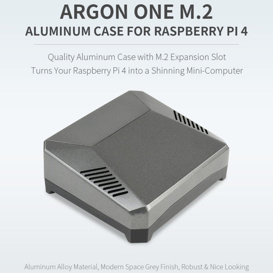 Waveshare Argon One M.2 Aluminum Case For Raspberry Pi 4, with M.2 Expansion Slot by WAVESHARE