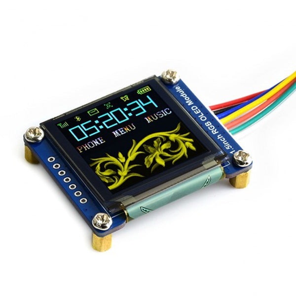 WAVESHARE 128x128 General 1.5inch RGB OLED Display Module 16-bit High Color with SPI Interface by buy2fix