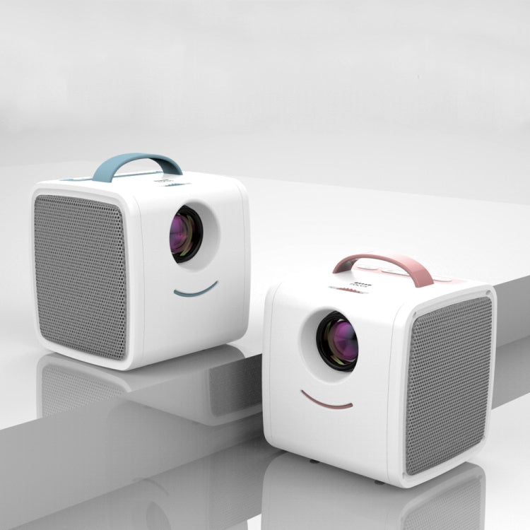 W-S1 10W Children Video Projector 30 Lumens HD 1080P LCD Technology, Support AV / USB / Mini SD Card / HDMI / Audio (Pink) by buy2fix