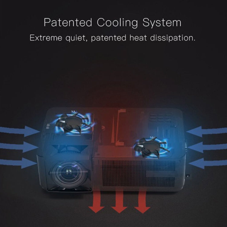 CM1 5.8 inch LCD TFT Screen 280 Lumens 1280x768P Smart Projector , Support HDMIx2, USB, SD, VGA, AV, TV, Audio Out(White) by buy2fix