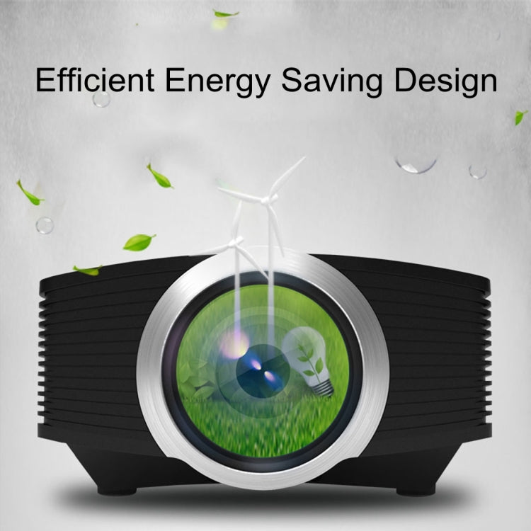YG510 1200 LUX 800*480 LED Projector HD Home Theater, Support HDMI & VGA & AV & TF & USB by buy2fix