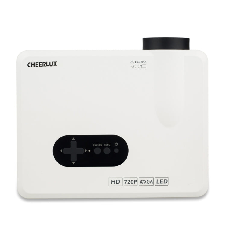 CL720 3000LM 1280x800 Home Theater LED Projector with Remote Controller, Support HDMI, VGA, YPbPr, Video, Audio, TV, USB Interfaces(White) by buy2fix