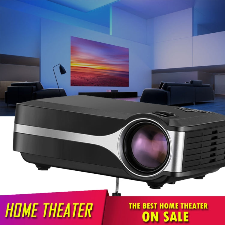 Wejoy L1 80 Lumens 4 inch LCD Technology HD 800*480 pixel Projector, VGA, HDMI(Black) by WEJOY