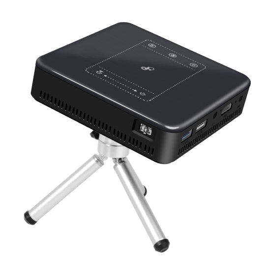 Wejoy DL-S10 120ANSI Lumens 854x480 Smart Mini Projector, RK3328 ARM Cortex-A53 Quad Core 1.5GHz CPU, 2GB+16GB, Android 7.1.2, Bluetooth, WiFi, HDMI(Black) by WEJOY