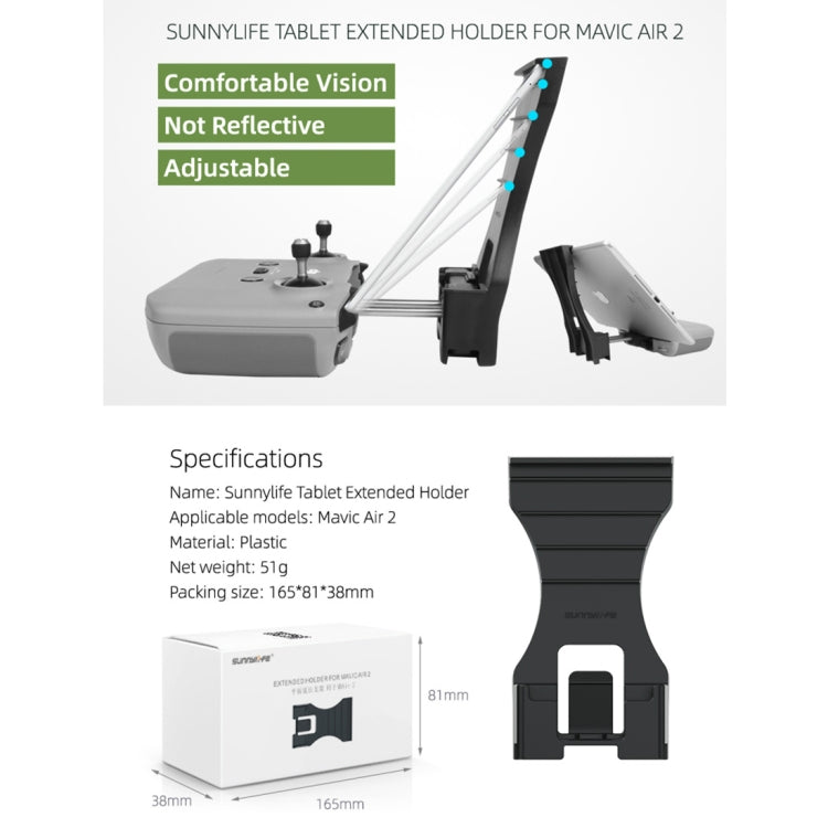 Sunnylife AIR2-Q9293 Remote Control Plate Extension Bracket for DJI Mavic Air 2 by Sunnylife