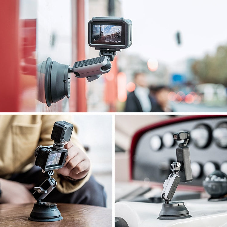 PGYTECH P-GM-132 Action Camera Suction Cup Phone Holder for DJI Osmo Action & GoPro 8/7(Silver) by PGYTECH