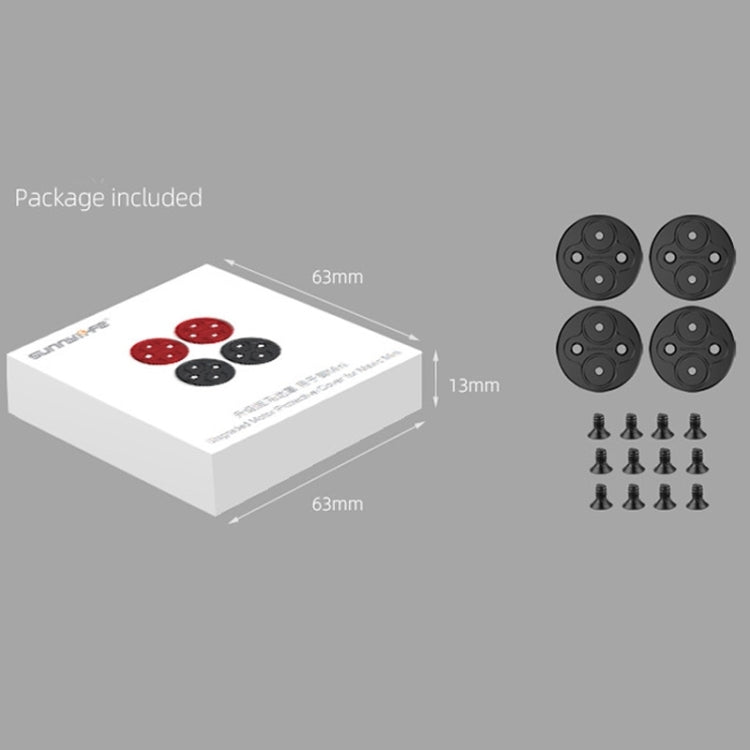 4 PCS Sunnylife Motor Metal Protection Cover for DJI Mini 2 (Black) by Sunnylife