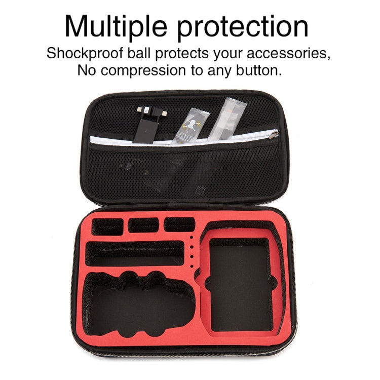 For DJI Mini 2 SE Shockproof Carrying Hard Case Storage Bag, Size: 21.5 x 29.5 x 10cm (Black Black) by buy2fix