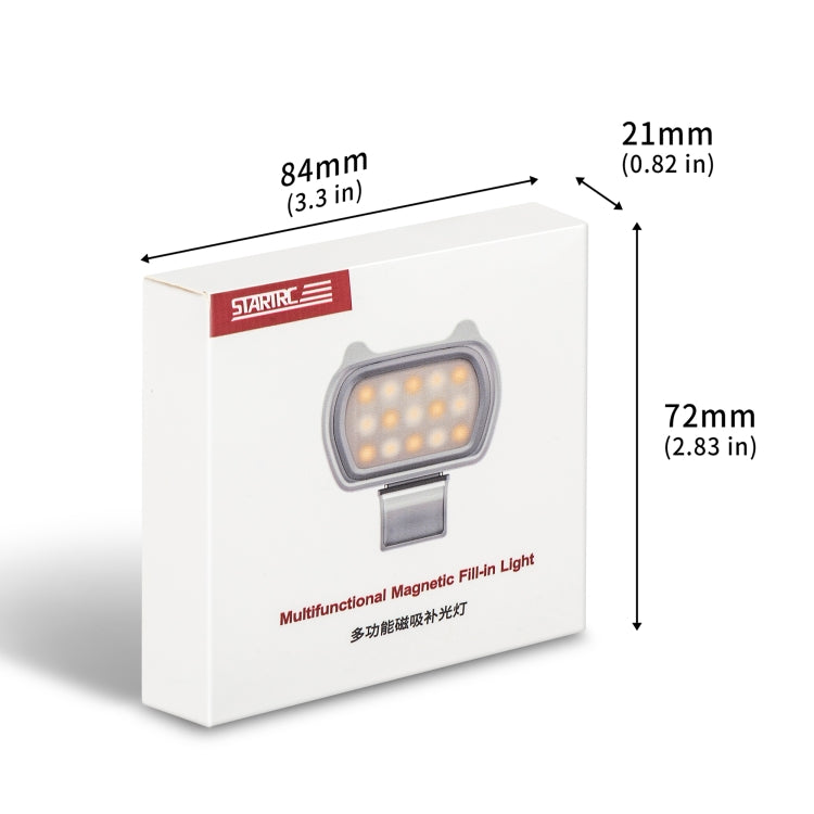 STARTRC Multi-functional Universal Cat-ears Magnetic Fill Light Beauty Selfie Light for DJI OM6/OM SE/OM 5/OM4 SE(Grey) by STARTRC