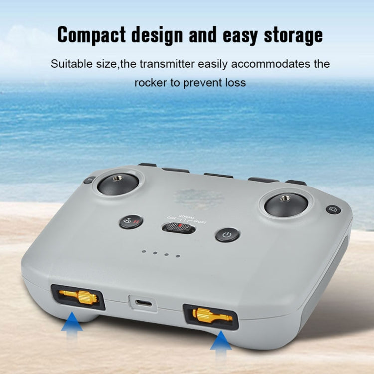 2 PCS STARTRC Drone Remote Control Retractable Adjustment Aluminum Alloy Rockers for DJI Air 2S / Mini 2 / Mavic Air 2 (Gold) by buy2fix