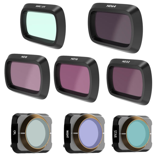 JSR Drone 8 in 1 UV+CPL+ND8+ND16+ND32+ND64+NIGHT+STAR Lens Filter for DJI MAVIC Air 2 by JSR