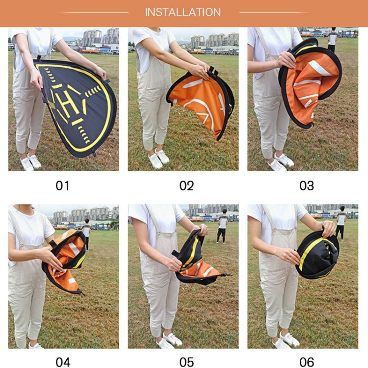 STARTRC RC Drone Quadcopter Portable Parking Apron Fast-fold Landing Parking Pad for DJI Mavic Mini / Mavic Air 2, Diameter: 56cm by STARTRC