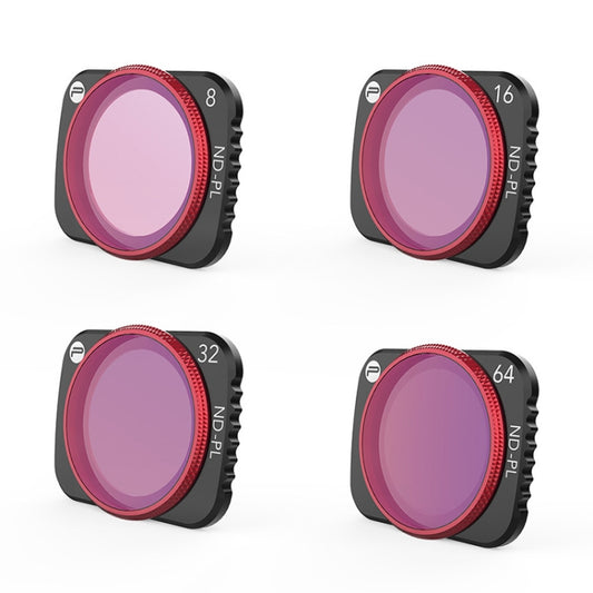 4 PCS PGYTECH P-16A-035 NDPL8 / 16 / 32 / 64 Lens Filter for DJI Mavic Air 2 Drone Accessories by PGYTECH