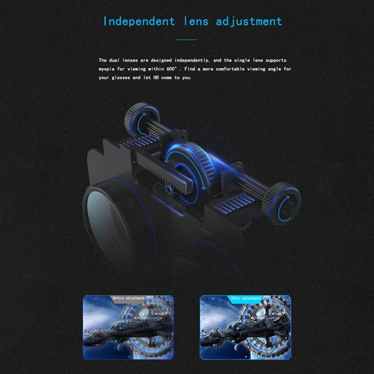 VR SHINECON G06EB Virtual Reality 3D Video Glasses Suitable for 4.7 inch - 6.1 inch Smartphone with HiFi Headset (White) by buy2fix