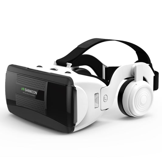 VR SHINECON G06EB Virtual Reality 3D Video Glasses Suitable for 4.7 inch - 6.1 inch Smartphone with HiFi Headset (White) by buy2fix