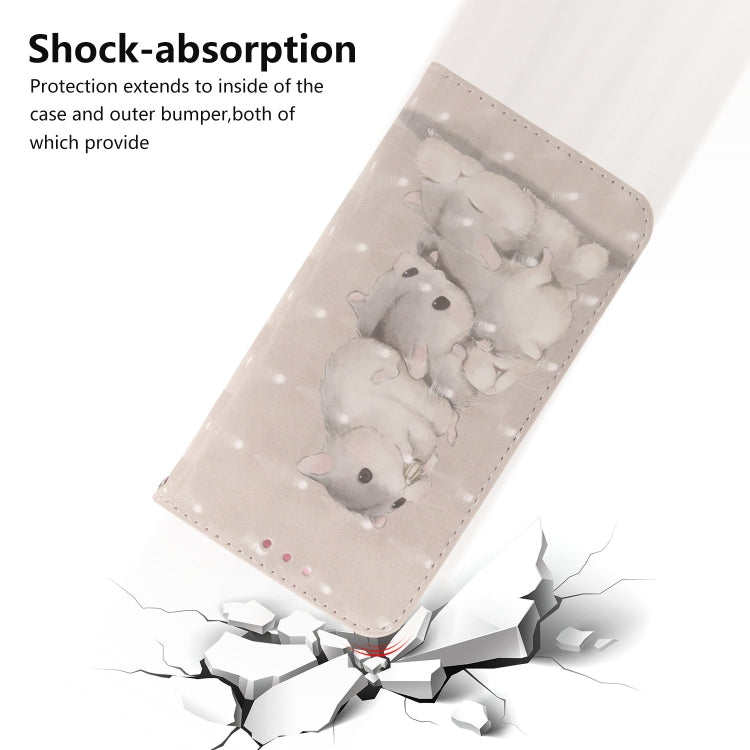 3D Painting Pattern Coloured Drawing Horizontal Flip Leather Case for Xiaomi Redmi Note 7 / Note 7S, with Holder & Card Slots & Wallet(Three Squirrels) by buy2fix