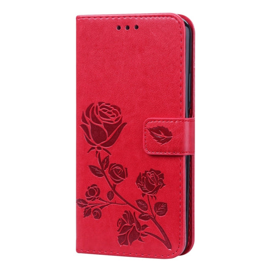 Rose Embossed Horizontal Flip PU Leather Case with Holder & Card Slots & Wallet for Huawei Honor 20 Pro(Red) by buy2fix