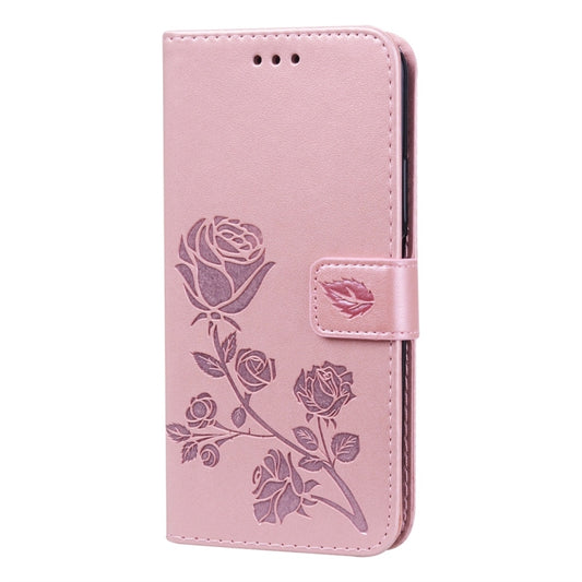 Rose Embossed Horizontal Flip PU Leather Case with Holder & Card Slots & Wallet for Huawei Honor 20 Pro(Rose Gold) by buy2fix