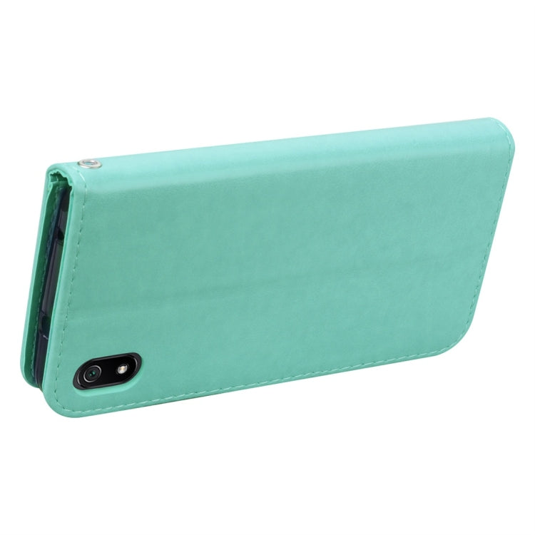 Rose Embossed Horizontal Flip PU Leather Case with Holder & Card Slots & Wallet for Xiaomi Redmi 7A(Green) by buy2fix