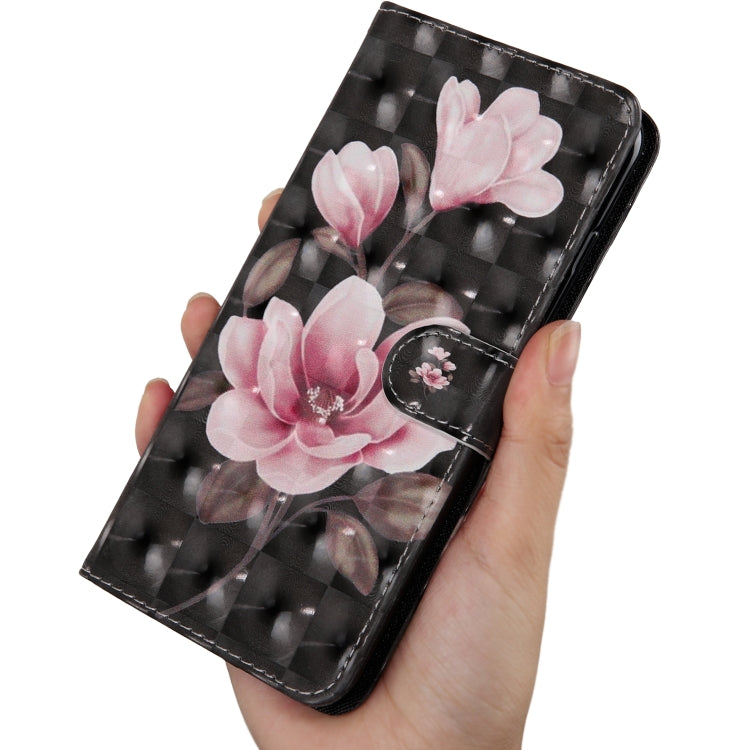 3D Painting Pattern Coloured Drawing Horizontal Flip TPU + PU Leather Case with Holder & Card Slots & Wallet For Galaxy A6 (2018)(Pink Flower) by buy2fix