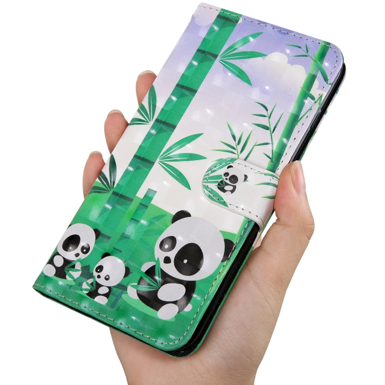 3D Painting Pattern Coloured Drawing Horizontal Flip TPU + PU Leather Case with Holder & Card Slots & Wallet For Galaxy A6 (2018)(Bamboo Panda) by buy2fix