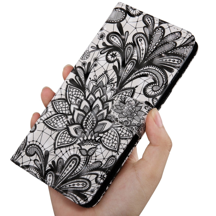 3D Painting Pattern Coloured Drawing Horizontal Flip TPU + PU Leather Case with Holder & Card Slots & Wallet For Galaxy A9 (2018)(Black Lace) by buy2fix