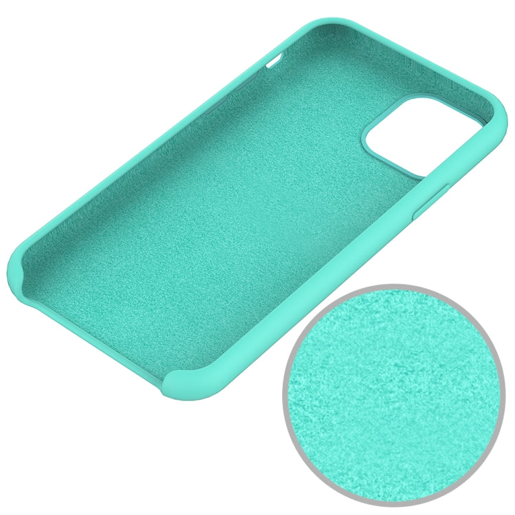 For iPhone 11 Pro Solid Color Liquid Silicone Shockproof Case (Army Green) by buy2fix