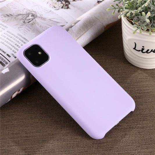 For iPhone 11 Pro Solid Color Liquid Silicone Shockproof Case (Light Purple) by buy2fix