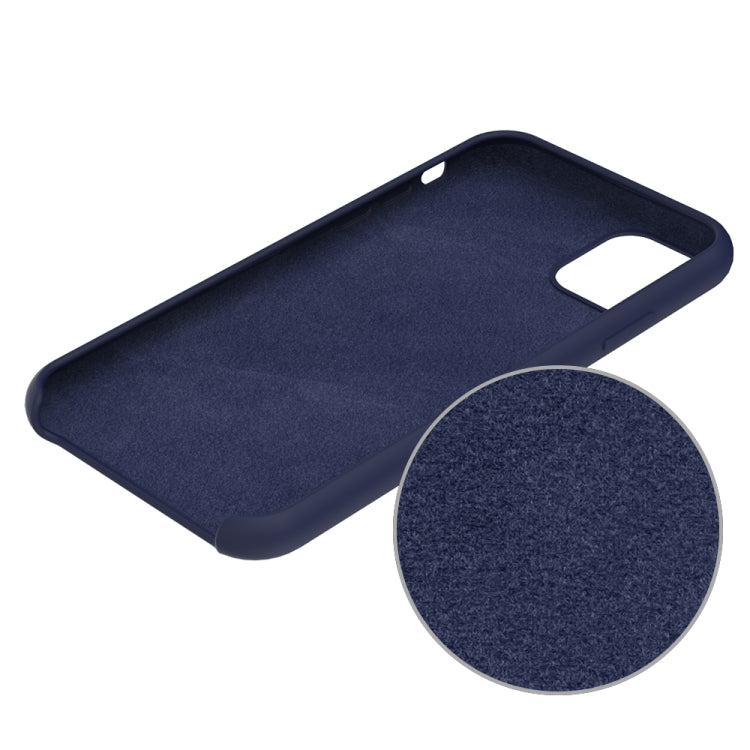 For iPhone 11 Solid Color Liquid Silicone Shockproof Case (Navy Blue) by buy2fix