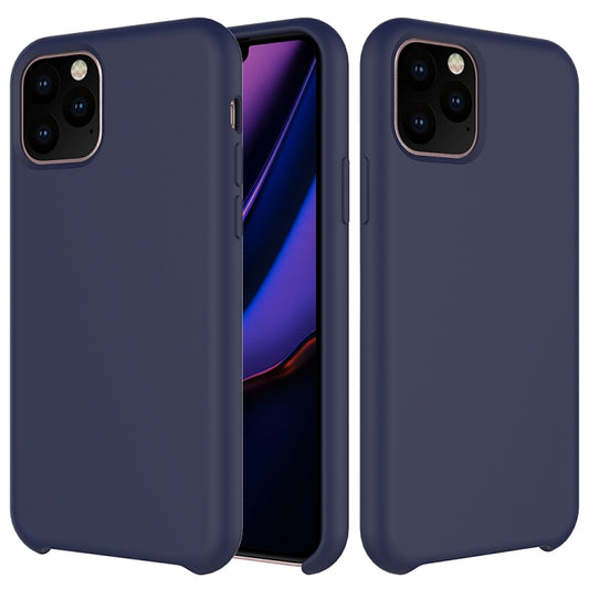 For iPhone 11 Pro Max Solid Color Liquid Silicone Shockproof Case (Dark Blue) by buy2fix