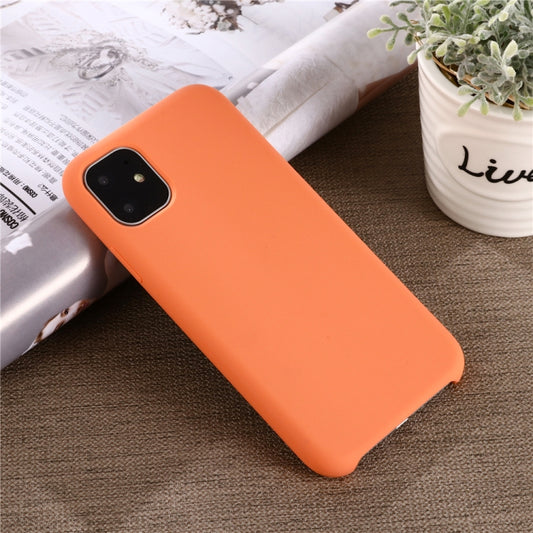 For iPhone 11 Pro Max Solid Color Liquid Silicone Shockproof Case (Melon Red) by buy2fix