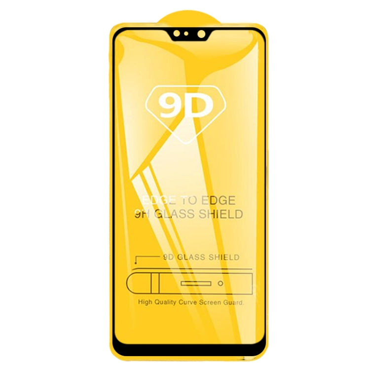 25 PCS 9D Full Glue Full Screen Tempered Glass Film For Asus Zenfone Max Pro (M2) ZB631KL by buy2fix