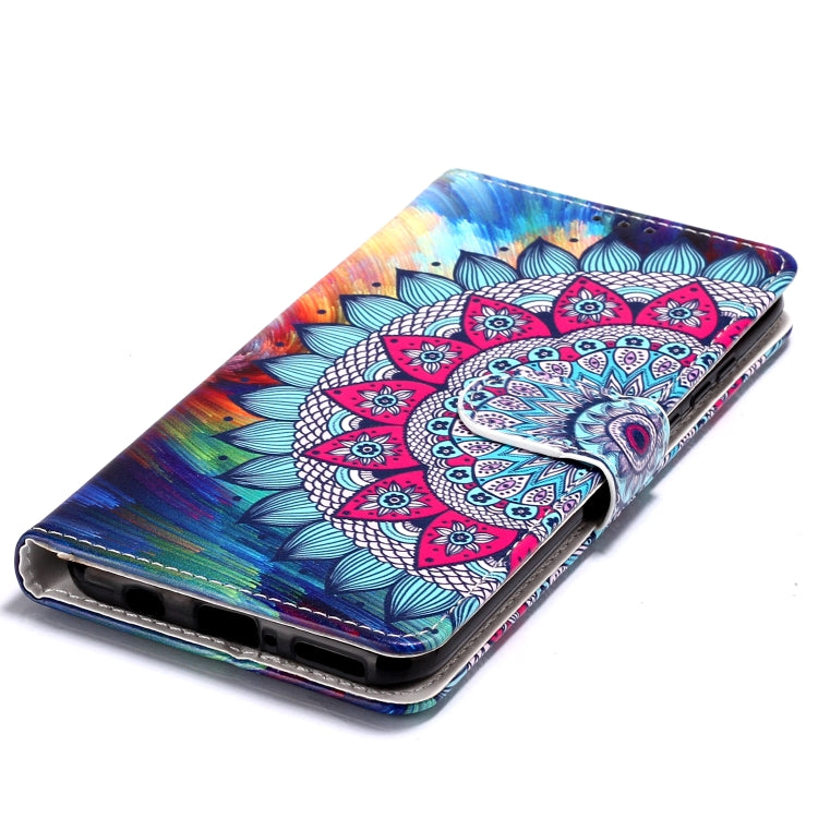 Oil Embossed Coloured Drawing Pattern Horizontal Flip PU Leather Case with Holder & Card Slots & Wallet & Photo Frame For Huawei P30 Lite(Half Sunflower) by buy2fix