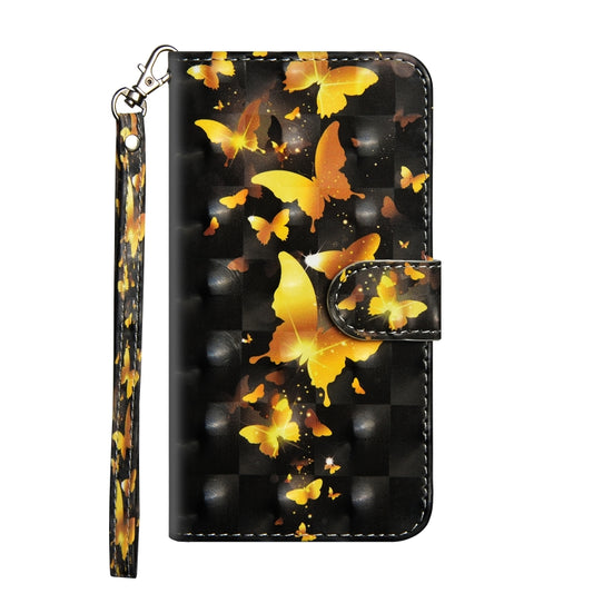 3D Painting Pattern Horizontal Flip TPU + PU Leather Case with Holder & Card Slots & Wallet For Huawei P20 Lite(Golden Butterfly) by buy2fix