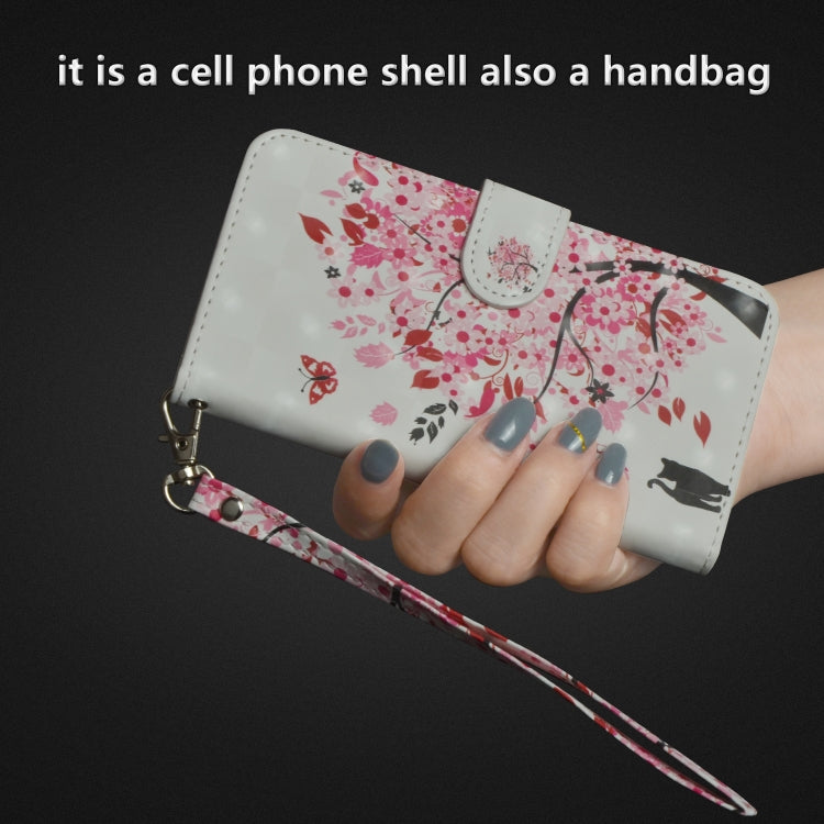 3D Painting Pattern Horizontal Flip TPU + PU Leather Case with Holder & Card Slots & Wallet For Huawei Y5 (2019)(Tree Cat) by buy2fix