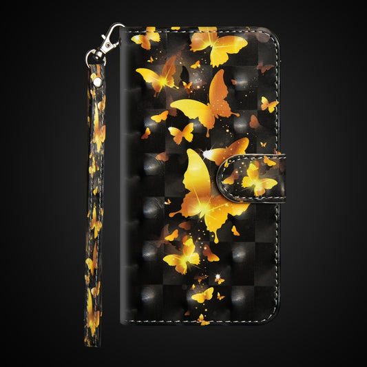 3D Painting Pattern Horizontal Flip TPU + PU Leather Case with Holder & Card Slots & Wallet For Huawei Y7 (2019) / Y7 Pro (2019) / Y7 Prime (2019)(Golden Butterfly) by buy2fix