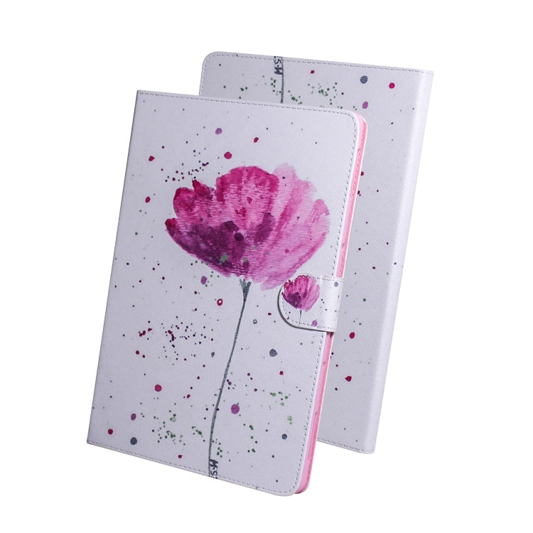 3D Colored Drawing Horizontal Flip Leather Case with Holder & Card Slot & Wallet For Galaxy Tab A 8.0 (2019) / T290 / T295(Purple Orchid) by buy2fix