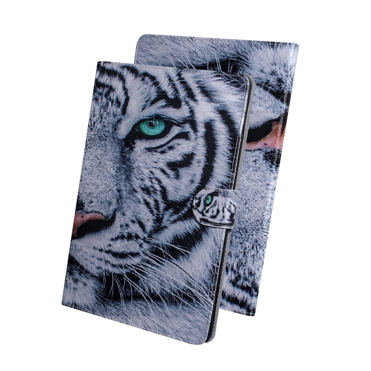 3D Colored Drawing Horizontal Flip Leather Case with Holder & Card Slot & Wallet For Galaxy Tab A 8.0 (2019) / T290 / T295(Tiger) by buy2fix