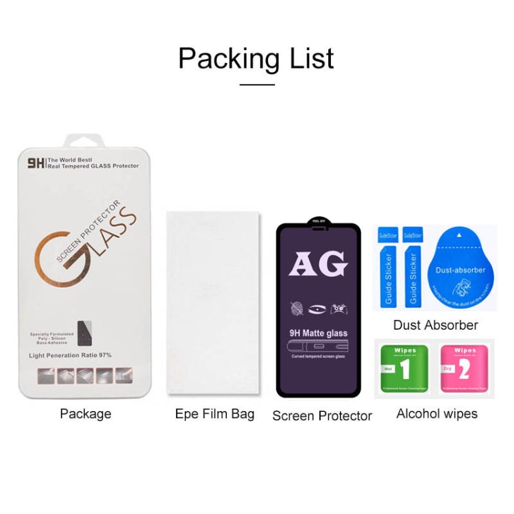For iPhone XR / 11 AG Matte Anti Blue Light Full Cover Tempered Glass by buy2fix