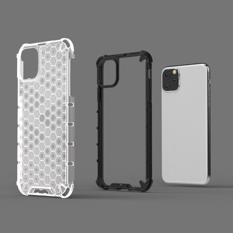 Shockproof Honeycomb PC + TPU Case for iPhone 11(Transparent) by buy2fix