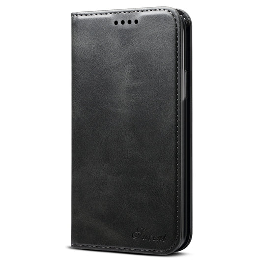 Suteni Calf Texture Horizontal Flip Leather Case with Holder & Card Slots & Wallet for iPhone 11 Pro(Black) by Suteni